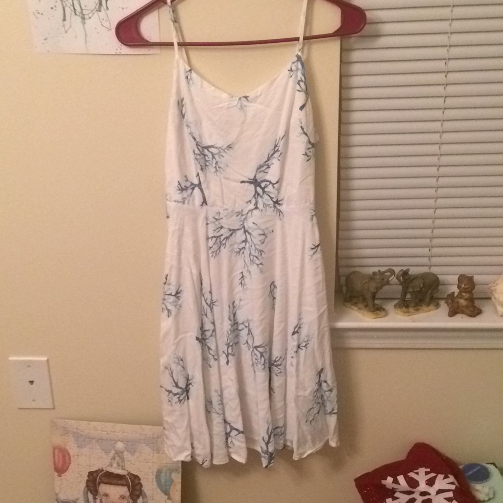 Water color print dress